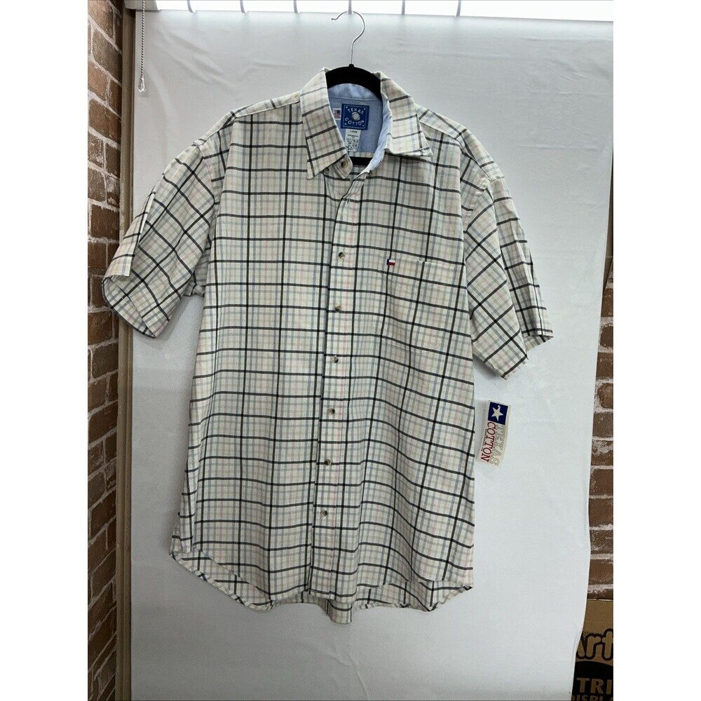 Texas Cotton Vintage Men's  Short Sleeve  Size L
